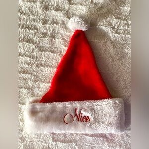 Unisex ‘Nice’ Santa Hat